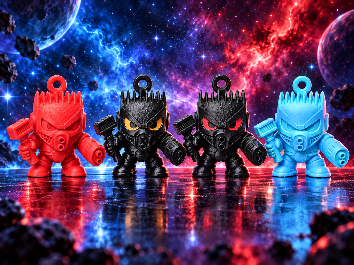 Tru Baughber Universe™ Character Keychain     (Solid Color)